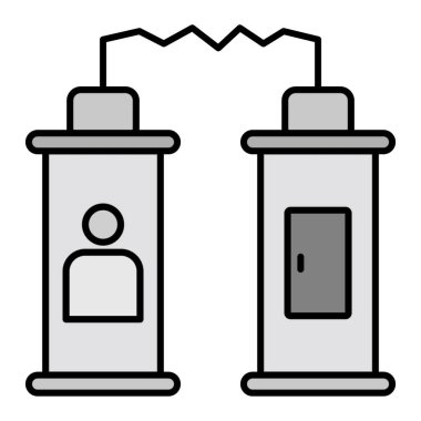 Işınlama simgesi beyaz arkaplanda izole edildi. vektör illüstrasyonu