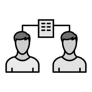 İş dünyası takım simgesinin vektör illüstrasyonu