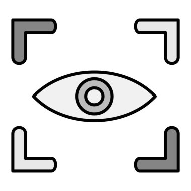 Göz simgesi, vektör illüstrasyonu