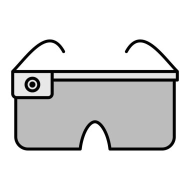 Akıllı Gözlük simgesinin vektör çizimi
