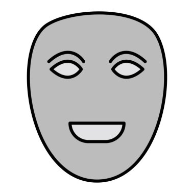 yüz maskesi simgesi, vektör illüstrasyonu