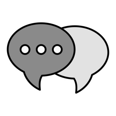 konuşma kabarcığı ikonu vektör çizimi grafik tasarımı