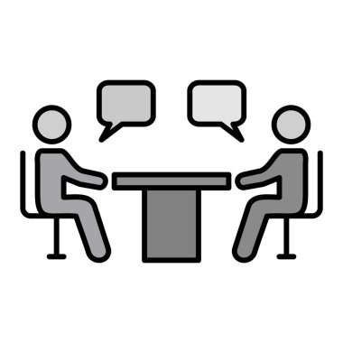 İnsanlar konuşuyor ve sohbet ediyor, tartışıyorlar, sohbet ediyorlar, vektör illüstrasyonu yapıyorlar.