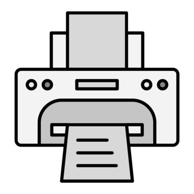 vector illustration of icon of printer