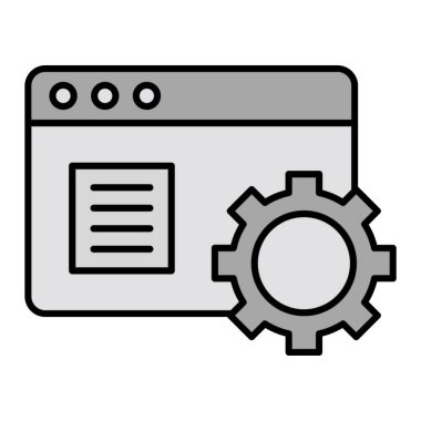 Web simgesi vektör illüstrasyonu