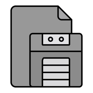 dosya biçimi simgesi, vektör illüstrasyonu