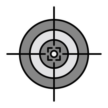 hedef simge vektör illüstrasyonu