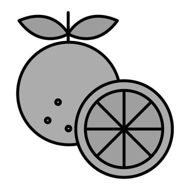 Taze meyve ikonu. vektör illüstrasyonu