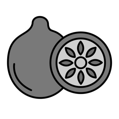  Kiwi Vektör Kabartma Simgesi Tasarımı 