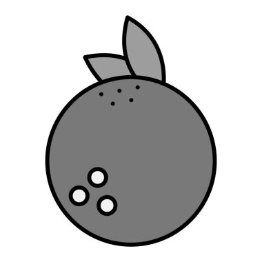 Hindistan cevizi Vektörü Kabartma Simgesi Tasarımı 