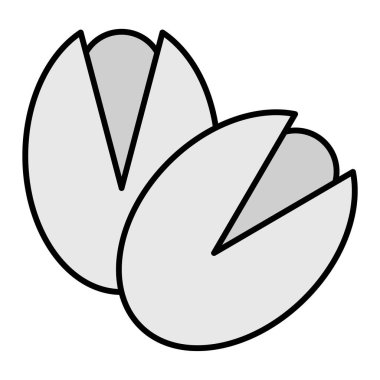 Pistachios modern ikon vektör illüstrasyonu