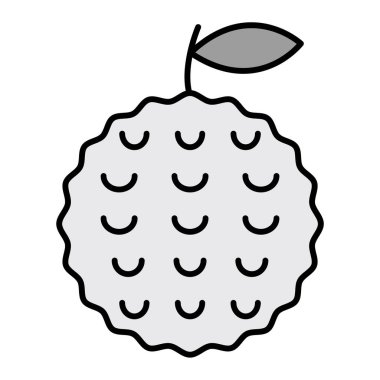 Jackfruit modern ikon vektör illüstrasyonu