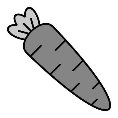 Havuç modern simge vektör illüstrasyonu