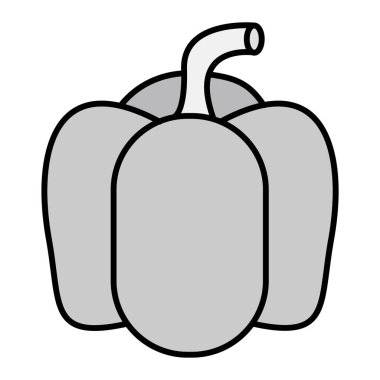 Capsicum modern simge vektör çizimi