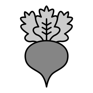 Turp modern ikon vektör illüstrasyonu