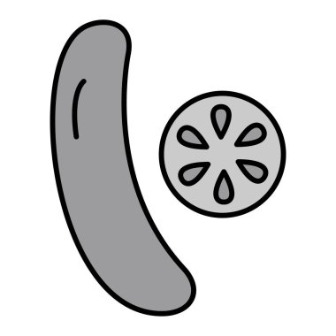 Salatalık modern ikon vektör çizimi