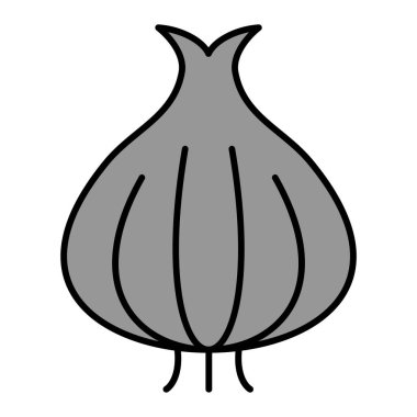 Soğan modern ikon vektör illüstrasyonu