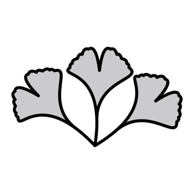 Ginkgo modern ikon vektör çizimi