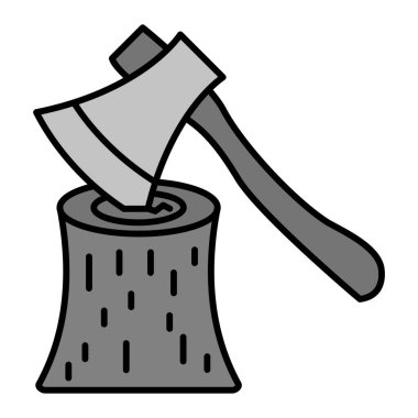 Axe modern simge vektör illüstrasyonu