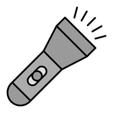 Flashlight modern ikon vektör çizimi