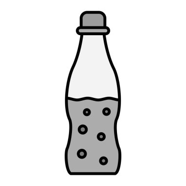 Bir şişe su ikonu. Web için bira vektör simgelerinin özet çizimi