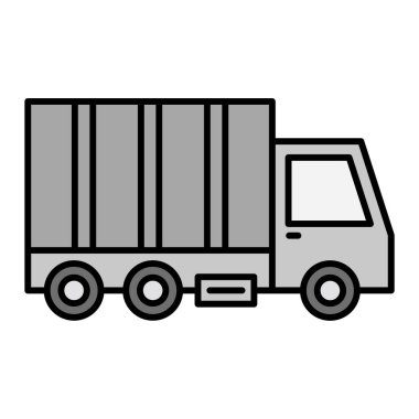 Kamyon. Web simgesi basit illüstrasyon