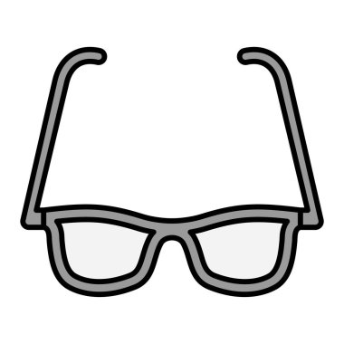 gözlük ikonu vektör illüstrasyonu