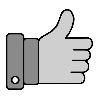 trend biçimi izole edilmiş arkaplanda başparmak simgesi