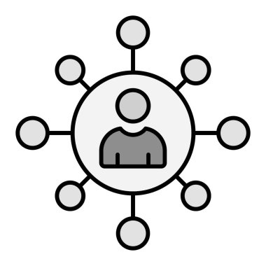 İletişim modern simge vektör illüstrasyonu