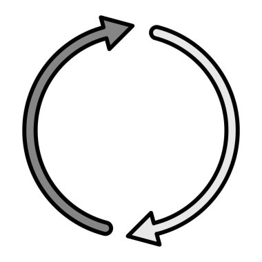 Modern simge vektör illüstrasyonunu yeniden yükle