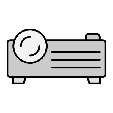 projektör modern simge vektör çizimi