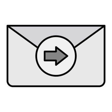 Modern simge vektör illüstrasyonunu gönder