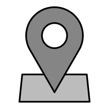 konum modern simge vektör illüstrasyonu