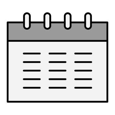 Takvim simgesi vektör illüstrasyon tasarımı