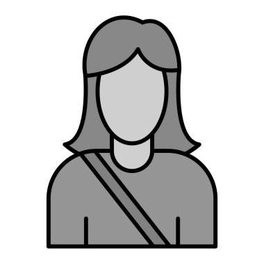 Post Woman vektör illüstrasyon tasarımı