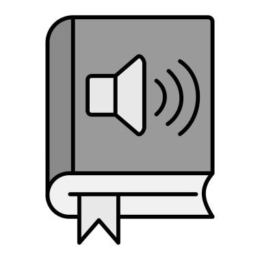 ses kitabı simgesi vektör illüstrasyon tasarımı