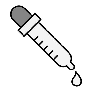 pipette simgesi vektör çizimi