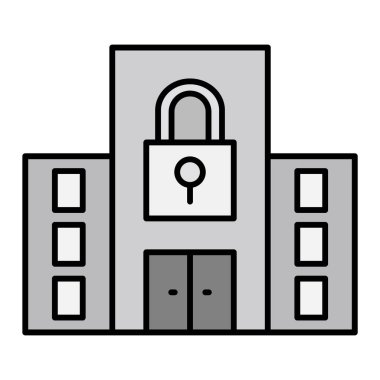 Kilitleme simgesi, vektör illüstrasyonu 