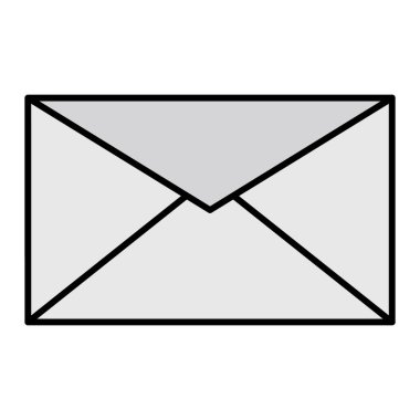 zarf e- posta simgesi vektör illüstrasyon grafik tasarımı