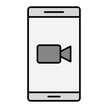 Cep telefonu vektör illüstrasyon tasarımlı akıllı telefon aygıtı