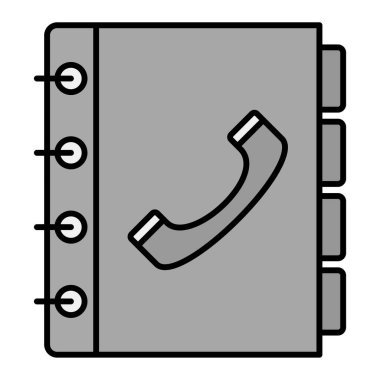 Telefon simgesi vektör illüstrasyonu