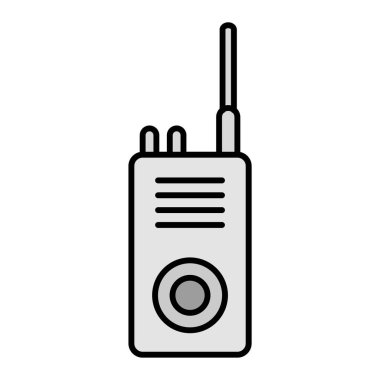 Walkie talkie simge vektör çizim
