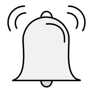 Alarm simgesi vektör illüstrasyonu