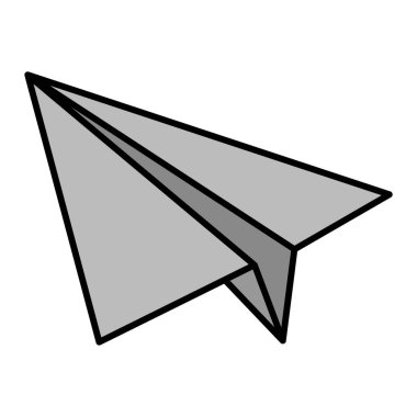 uçak ikonu vektör illüstrasyonu