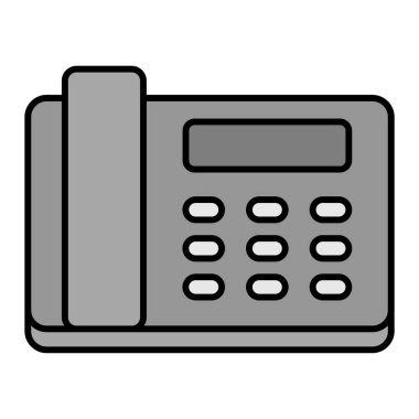 Telefon simgesi. Taslak telefon vektör illüstrasyonu. beyaz arkaplanda izole.