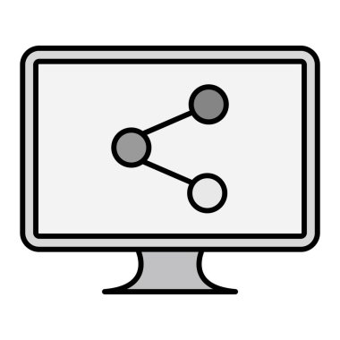 bilgisayar ağ kutsal kişilerin resmi. vektör çizim