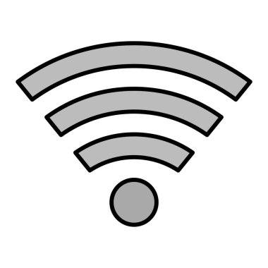 wifi sinyal ikonu vektör illüstrasyon tasarımı