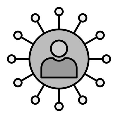 Ağ simgesinin vektör illüstrasyonu