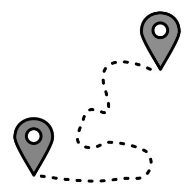 Harita iğne simgesi. özet vektör illüstrasyon sembolü