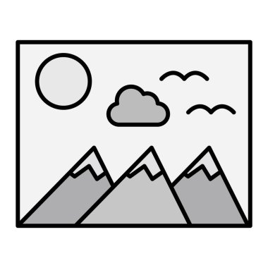 Resim yapmak. Web simgesi basit illüstrasyon